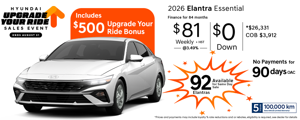 2026 Elantra - Upgrade Your Ride -Sales-Event-
