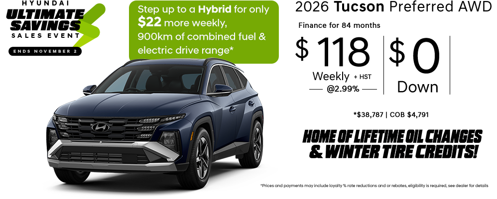 2026 Tucson Preferred AWD - Upgrade Your Ride -Sales-Event-